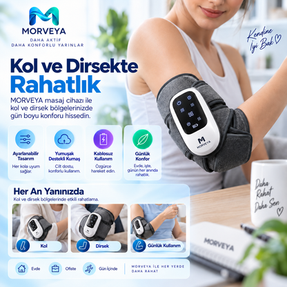 Morveya AirTherm™ | Isıtmalı Hava Basınçlı Masaj Cihazı
