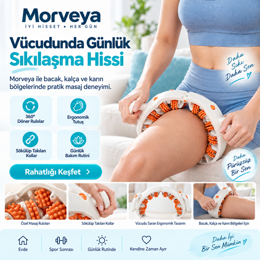 Morveya BodyRoll™ | Sıkılaştırıcı Vücut Masaj Aleti