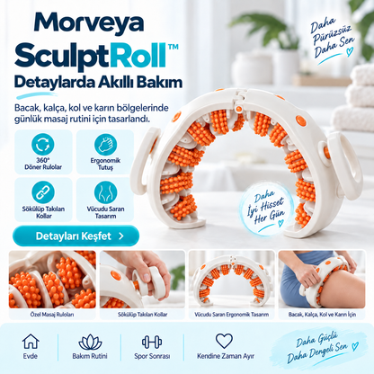 Morveya BodyRoll™ | Sıkılaştırıcı Vücut Masaj Aleti